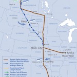 Keystone XL pipeline map, Rail