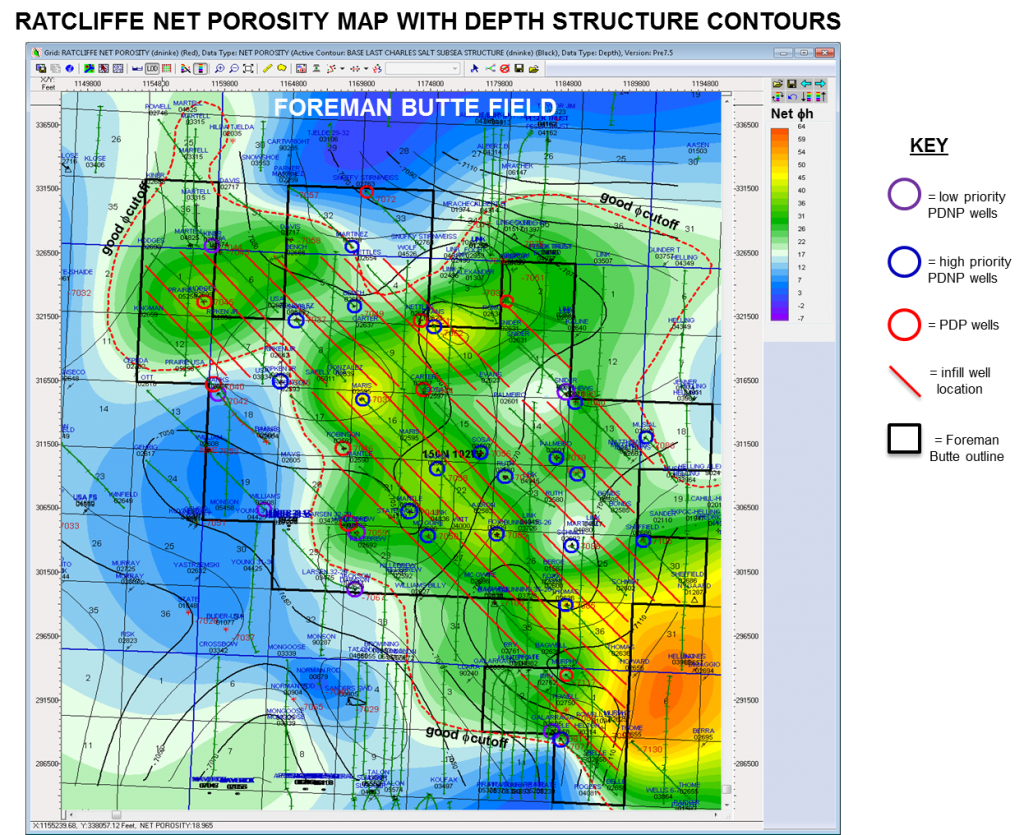 SAMSON FOREMAN BUTTE POROSITY MAP