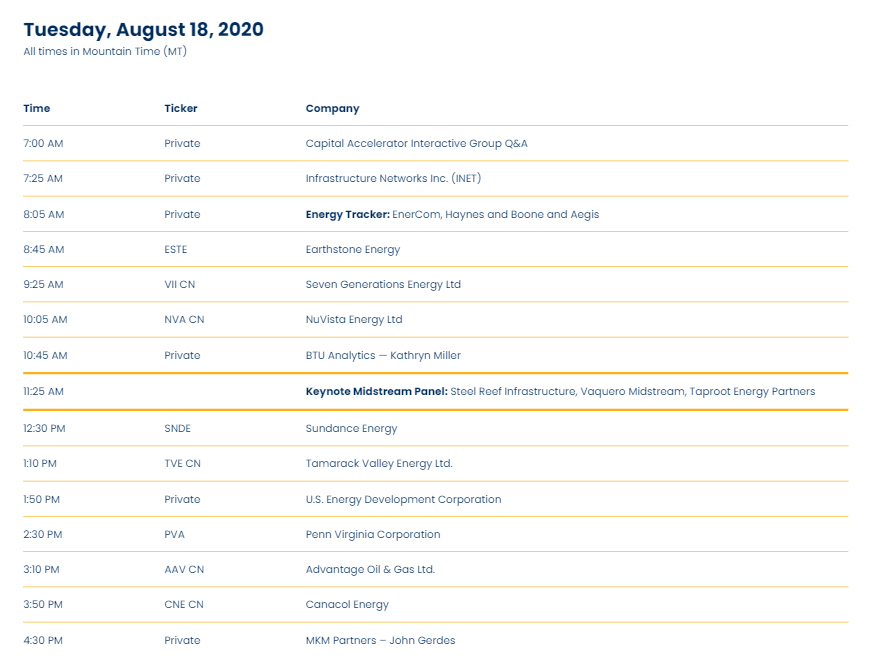 EnerCom's The Oil & Gas Conference Schedule: DistributionNOW & Canacol Energy Presenting- oil and gas 360