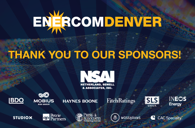 Thank you to the 28th EnerCom Denver – The Energy Investment Conference sponsors!